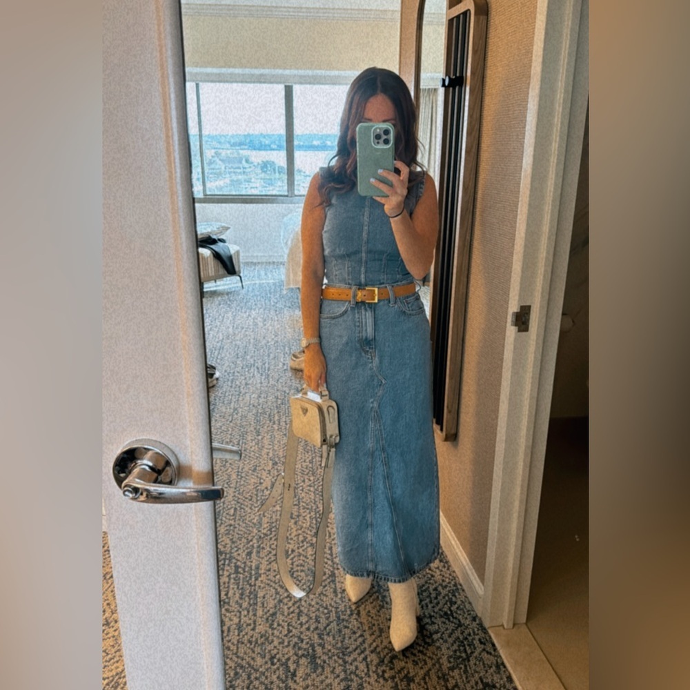 Abercrombie Classic Blue Denim Jean skirt 24 / 00 - Picture 2 of 5